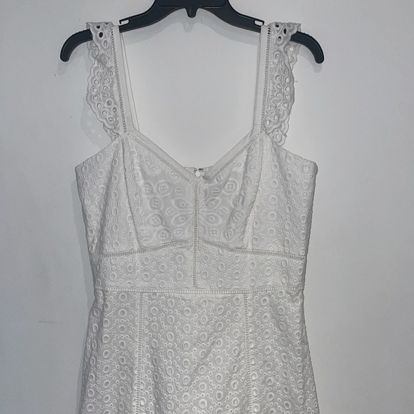 Parker Genevieve Long Eyelet Dress - Ivory - Picture 3 of 9